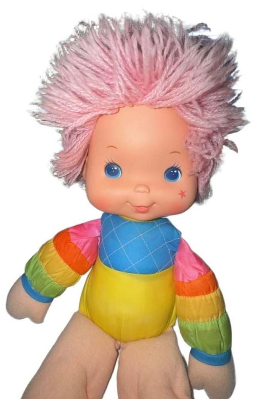 Vintage Mattel Rainbow Brite Tickled Pink Doll 15 Inches 1983 Collectible